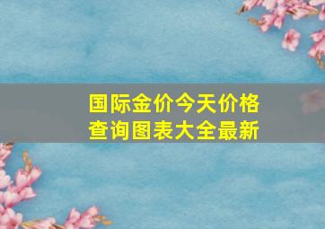 国际金价今天价格查询图表大全最新