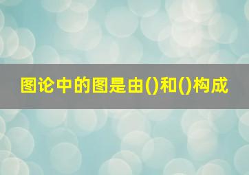 图论中的图是由()和()构成