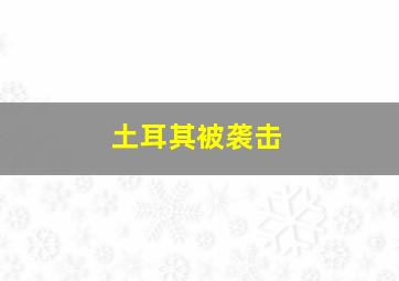 土耳其被袭击