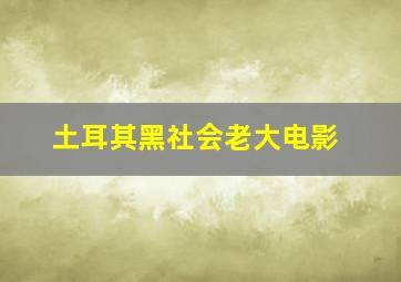 土耳其黑社会老大电影