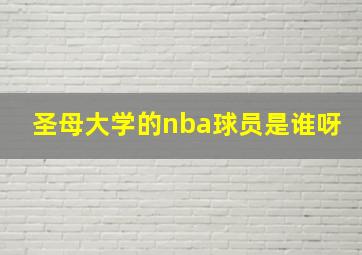 圣母大学的nba球员是谁呀