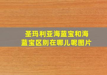 圣玛利亚海蓝宝和海蓝宝区别在哪儿呢图片