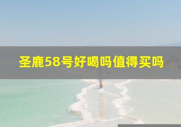 圣鹿58号好喝吗值得买吗