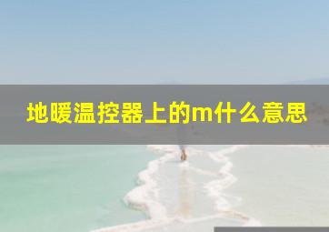 地暖温控器上的m什么意思