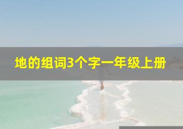 地的组词3个字一年级上册