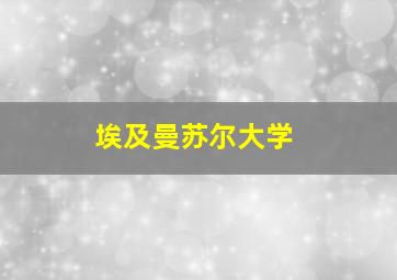 埃及曼苏尔大学