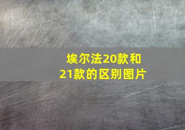 埃尔法20款和21款的区别图片