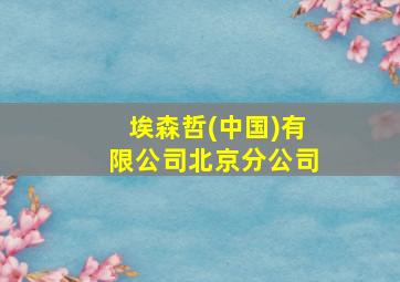 埃森哲(中国)有限公司北京分公司