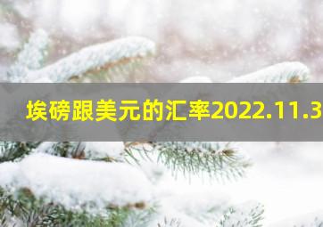 埃磅跟美元的汇率2022.11.30