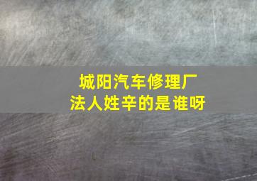 城阳汽车修理厂法人姓辛的是谁呀