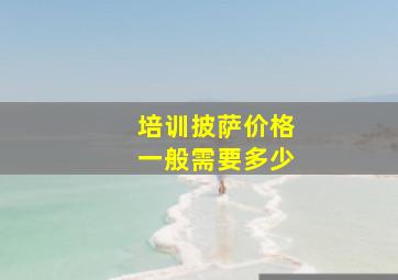 培训披萨价格一般需要多少