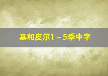 基和皮尔1～5季中字