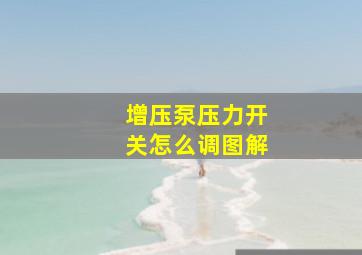 增压泵压力开关怎么调图解