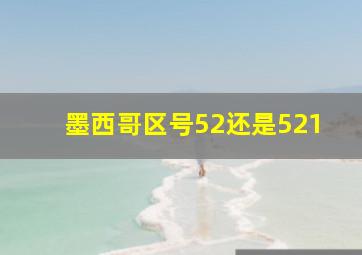 墨西哥区号52还是521