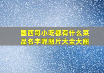 墨西哥小吃都有什么菜品名字呢图片大全大图