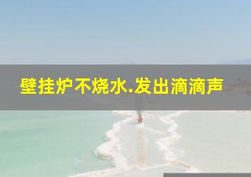 壁挂炉不烧水.发出滴滴声