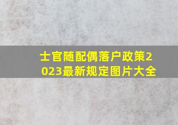 士官随配偶落户政策2023最新规定图片大全