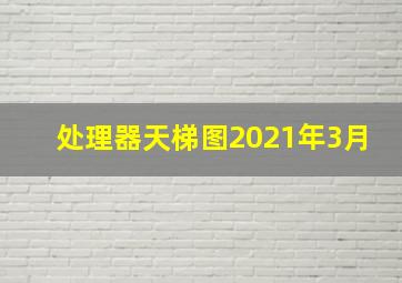 处理器天梯图2021年3月