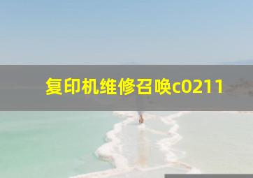 复印机维修召唤c0211