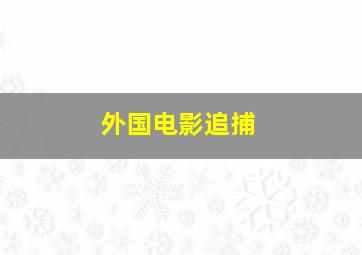 外国电影追捕