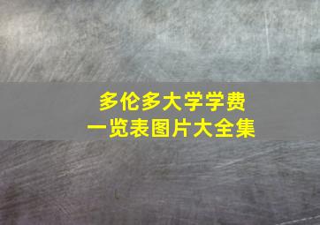 多伦多大学学费一览表图片大全集