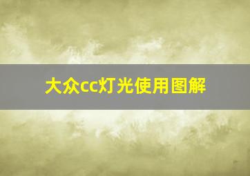 大众cc灯光使用图解