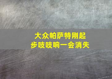 大众帕萨特刚起步吱吱响一会消失