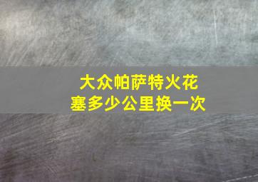 大众帕萨特火花塞多少公里换一次