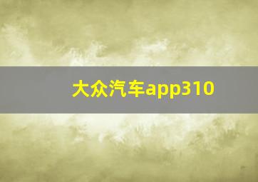 大众汽车app310