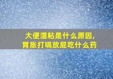 大便湿粘是什么原因,胃胀打嗝放屁吃什么药