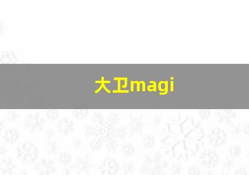 大卫magi