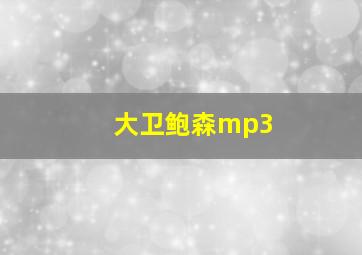 大卫鲍森mp3