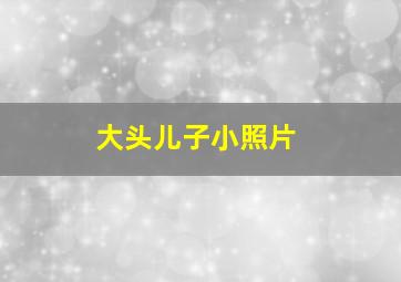 大头儿子小照片