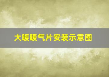 大暖暖气片安装示意图