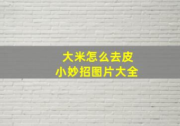 大米怎么去皮小妙招图片大全