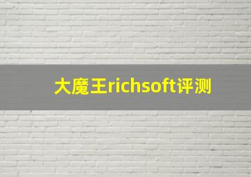 大魔王richsoft评测