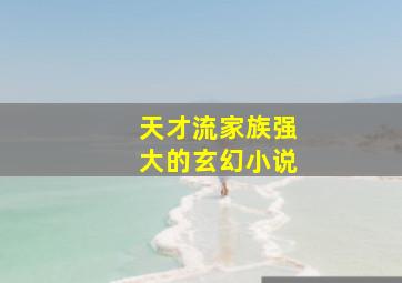 天才流家族强大的玄幻小说