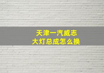 天津一汽威志大灯总成怎么换