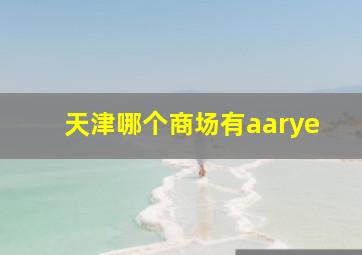 天津哪个商场有aarye