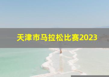 天津市马拉松比赛2023