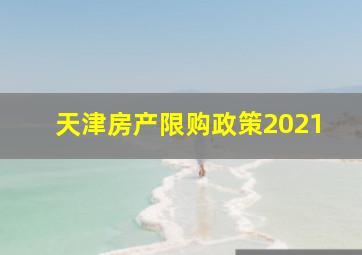 天津房产限购政策2021