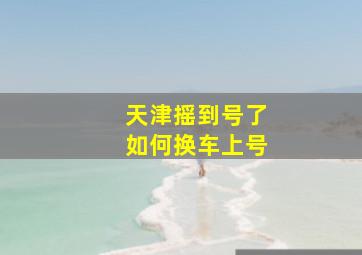 天津摇到号了如何换车上号