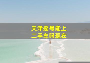 天津摇号能上二手车吗现在