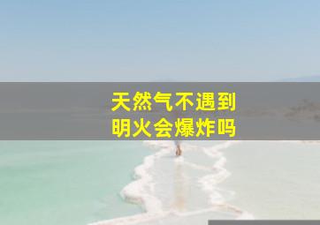 天然气不遇到明火会爆炸吗