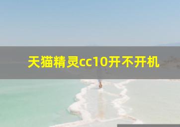 天猫精灵cc10开不开机