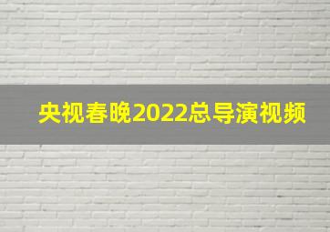 央视春晚2022总导演视频