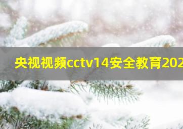 央视视频cctv14安全教育2024