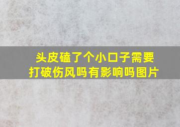 头皮磕了个小口子需要打破伤风吗有影响吗图片