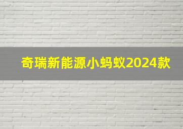 奇瑞新能源小蚂蚁2024款