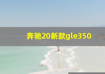 奔驰20新款gle350